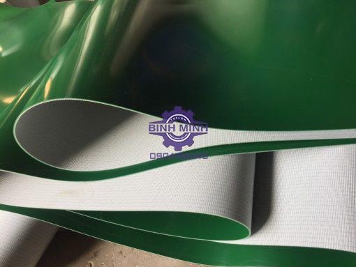Băng tải PCV 2mm-5mm xanh